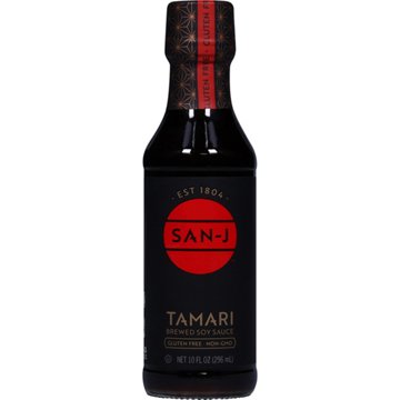 San-J Gluten Free Tamari Brewed Soy Sauce, 10 oz