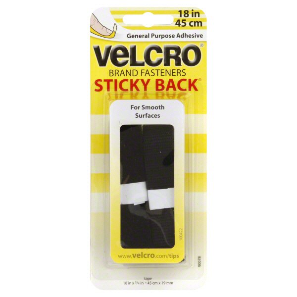 Velcro Sticky Back Black Tape General Purpose Adhesive Fasteners Shop