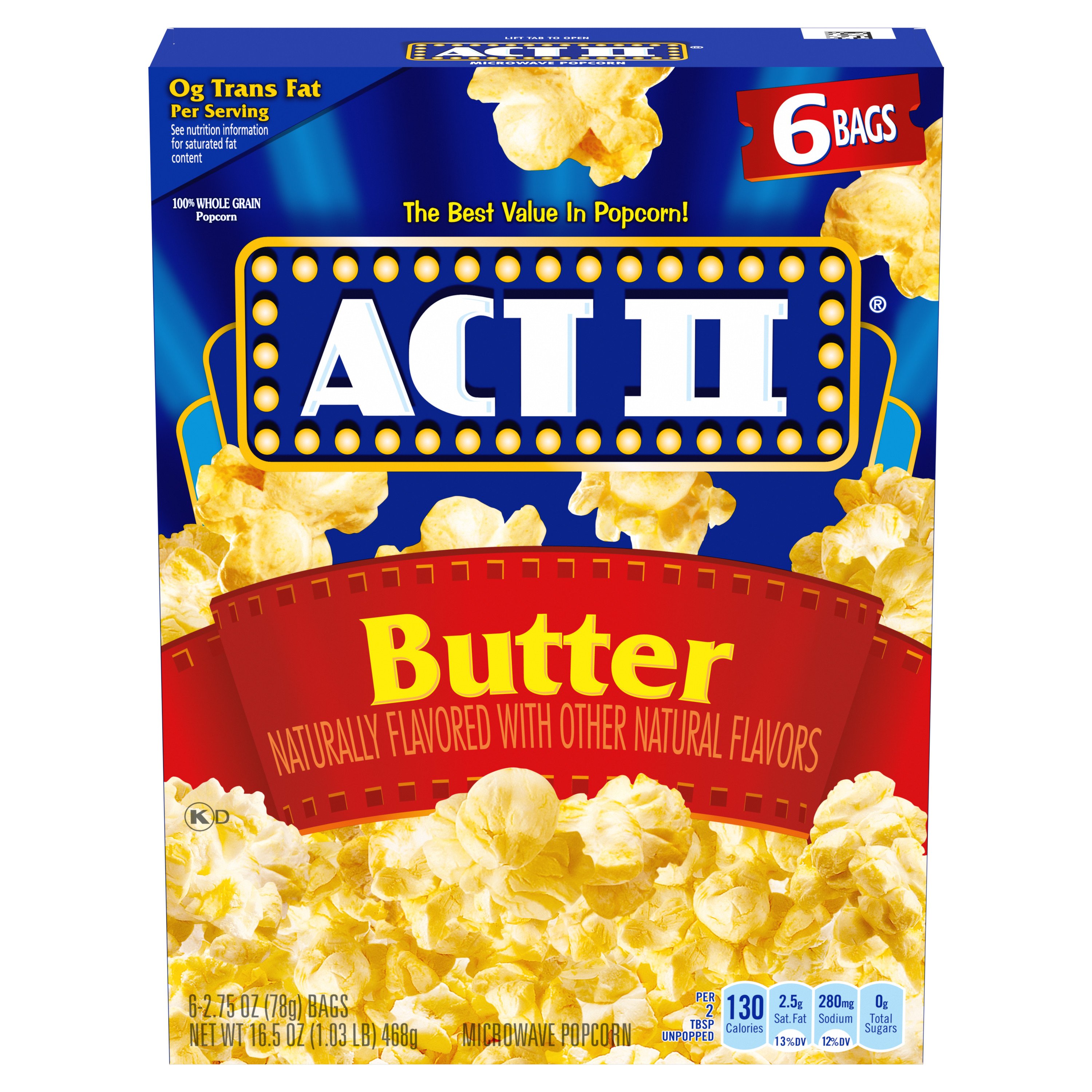 ACT II Butter Microwave Popcorn Shop Popcorn at HEB