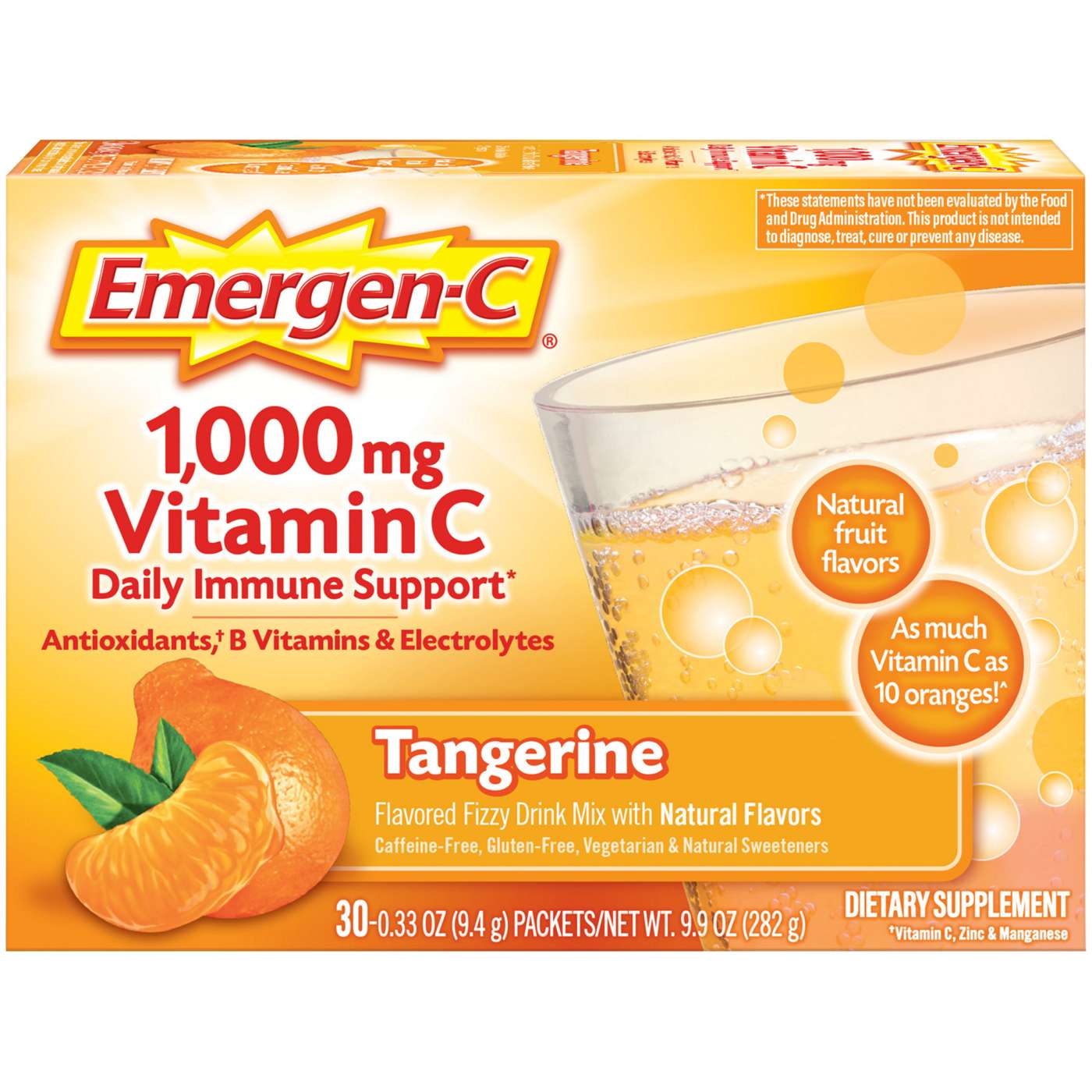 Emergen-C Vitamin C Fizzy Drink Packets - Tangerine; image 1 of 6