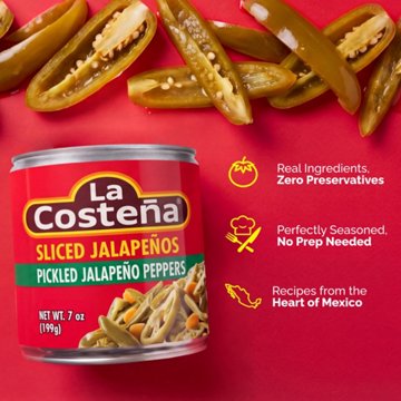 La Costena Sliced Pickled Jalapeño Peppers, 7 oz
