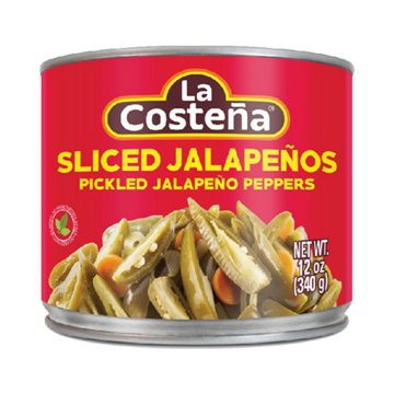 La Costena Green Pickled Sliced Jalapeno Peppers, 12 oz
