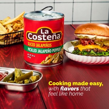 La Costena Sliced Pickled Jalapeño Peppers, 28 oz