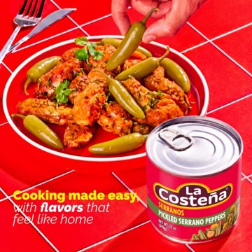 La Costena Pickled Serrano Peppers, 12 oz