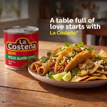 La Costena Nacho Sliced Pickled Jalapeño Peppers, 12 oz