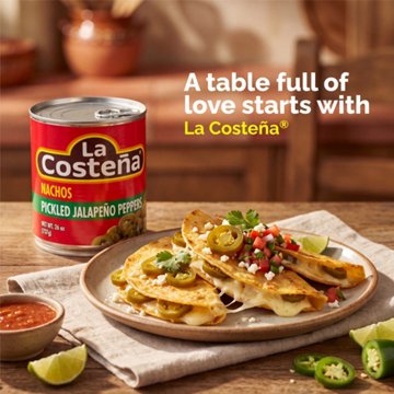 La Costena Nacho Sliced Pickled Jalapeño Peppers, 26 oz