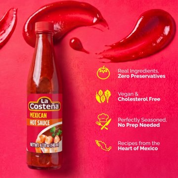 La Costena Mexican Hot Sauce, 4.7 oz