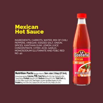 La Costena Mexican Hot Sauce, 4.7 oz