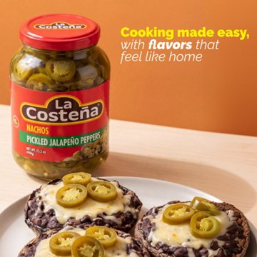 La Costena Nacho Sliced Pickled Jalapeño Peppers, 15.5 oz