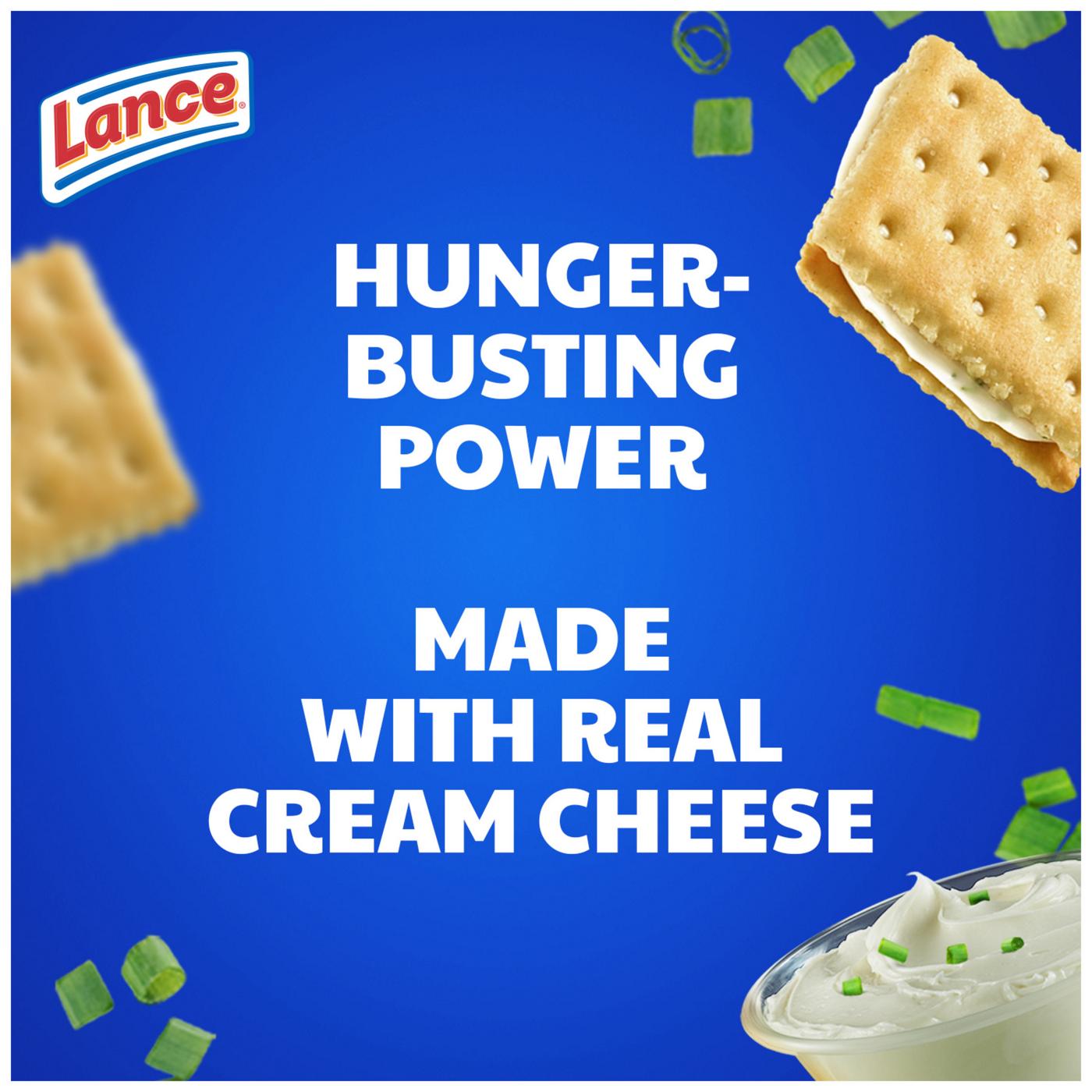 Lance Captain's Wafers Cream Cheese & Chives Sandwich Crackers; image 3 of 10