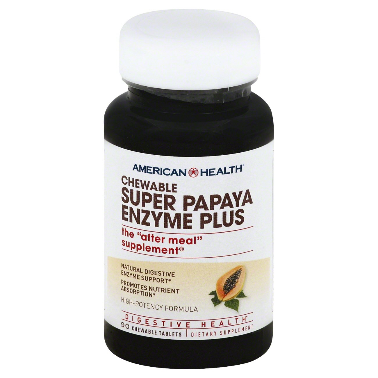 American Health Super Papaya Enzyme Plus Chewable Tablets Shop Multivitamins at HEB