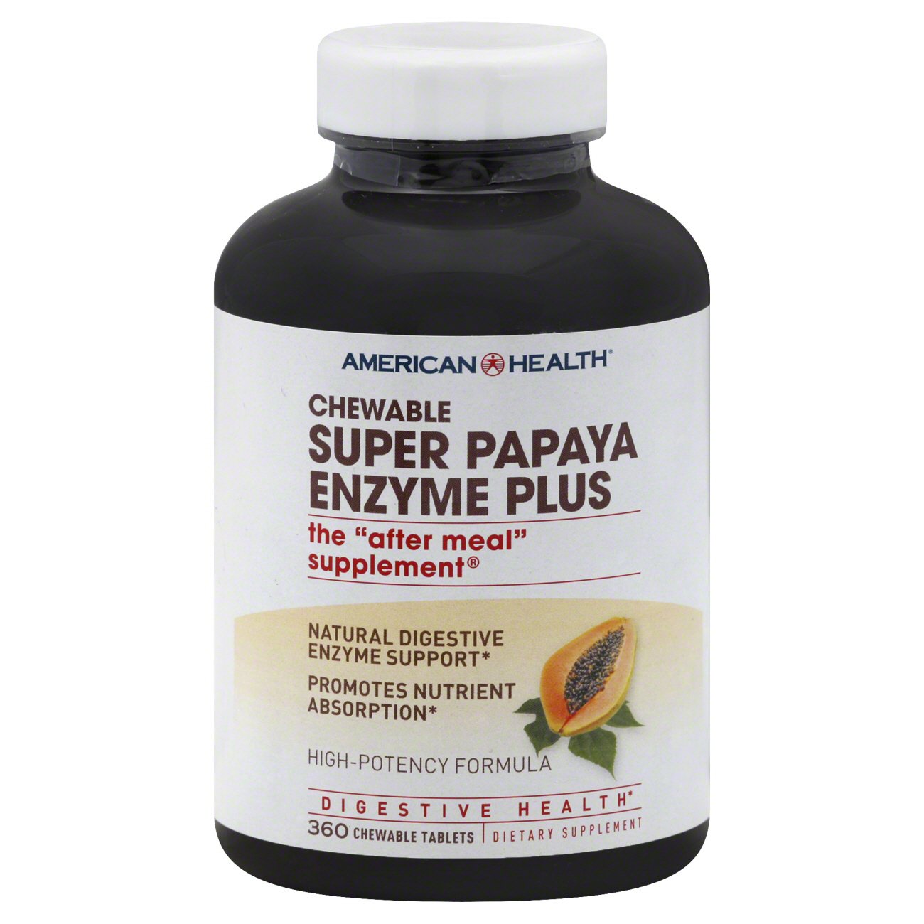 American Health Super Papaya Enzyme Plus Chewable Tablets Shop Diet & Fitness at HEB