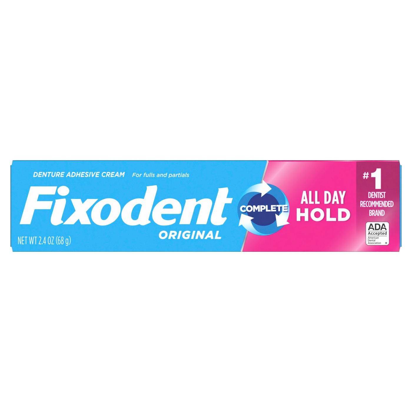 Fixodent Complete Original Denture Adhesive Cream; image 1 of 6