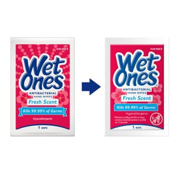 Wet Ones Antibacterial Hand Wipes - Fresh Scent, 24 ct