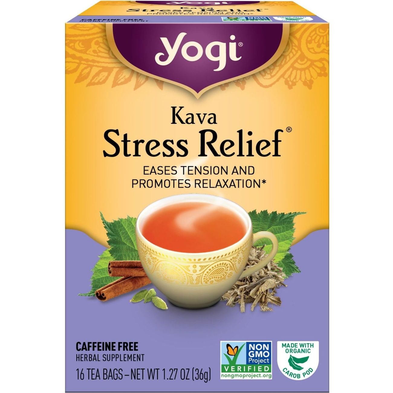 Yogi Kava Stress Relief Caffeine Free Tea Bags Shop Tea at HEB