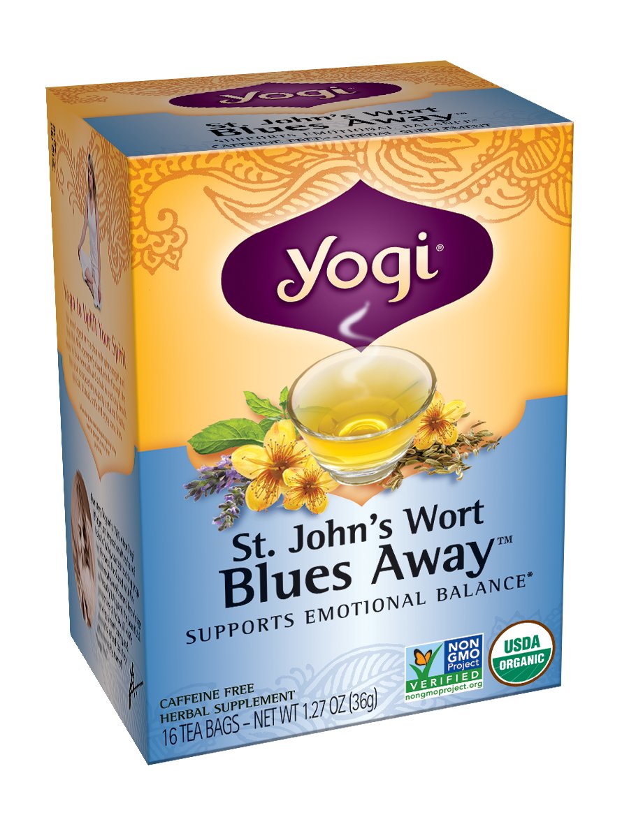 Yogi St. John's Wort Blues Away, Caffeine Free Tea Bags Shop Tea at HEB