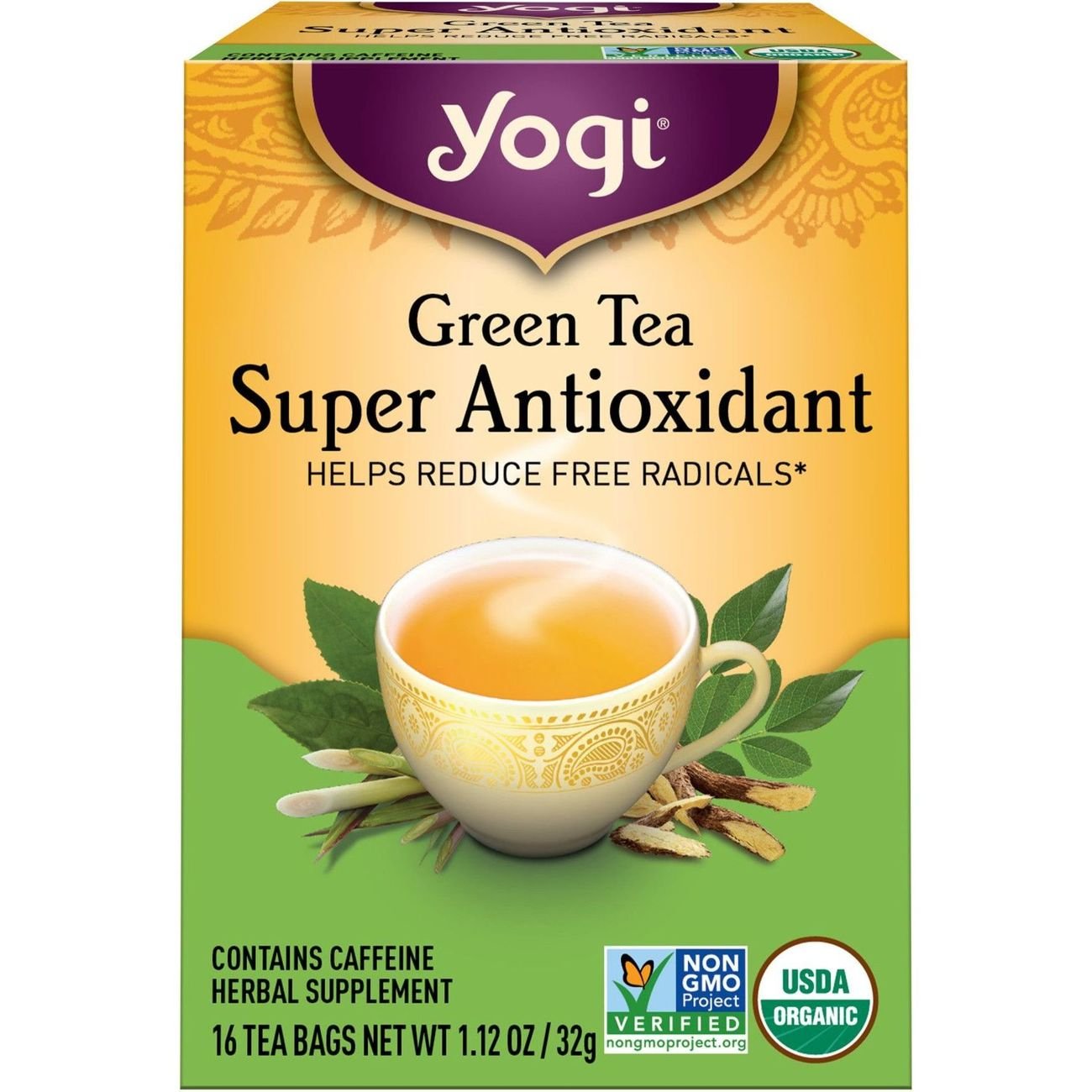 Yogi Super Antioxidant Herbal Green Tea Bags Shop Tea at HEB