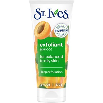 St. Ives Exfoliant Apricot Face Scrub for Oily Skin, 6 oz