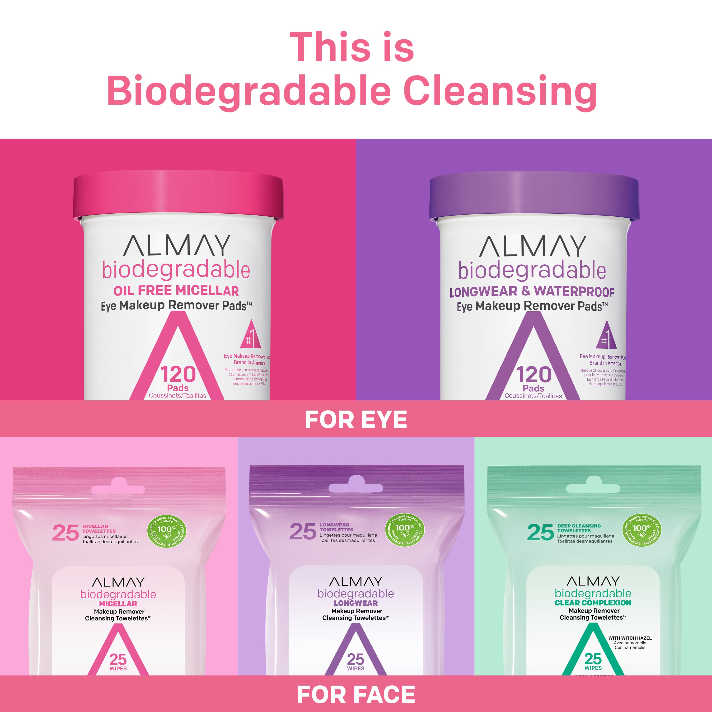 almay biodegradable makeup wipes