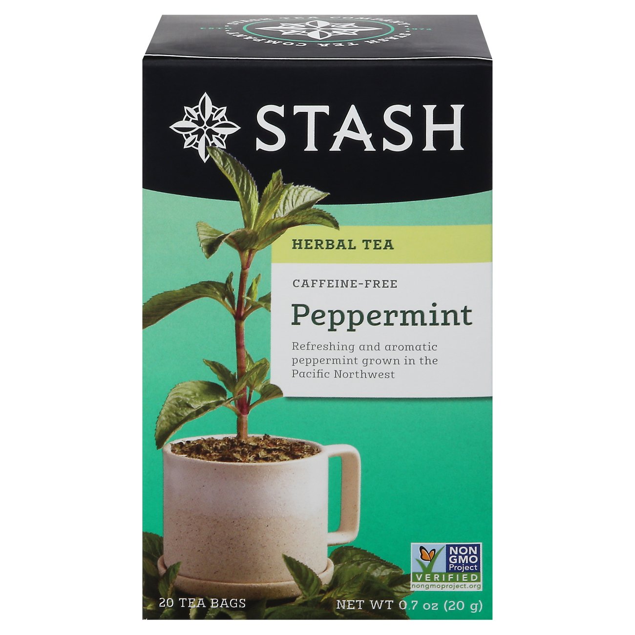 Stash Premium Peppermint Caffeine Free Herbal Tea Bags Shop Tea at HEB