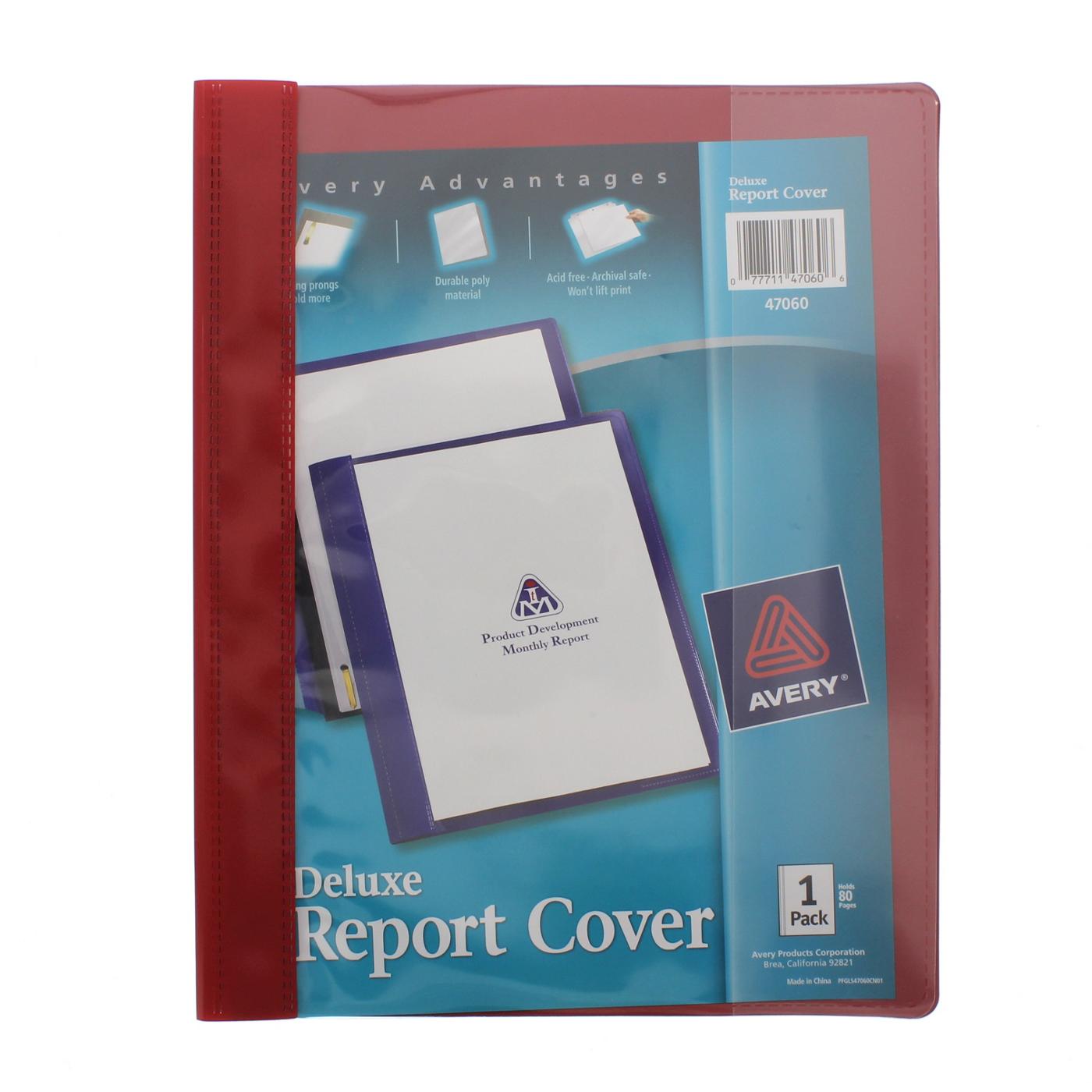 Avery Deluxe Report Cover - Colors May Vary; image 1 of 4