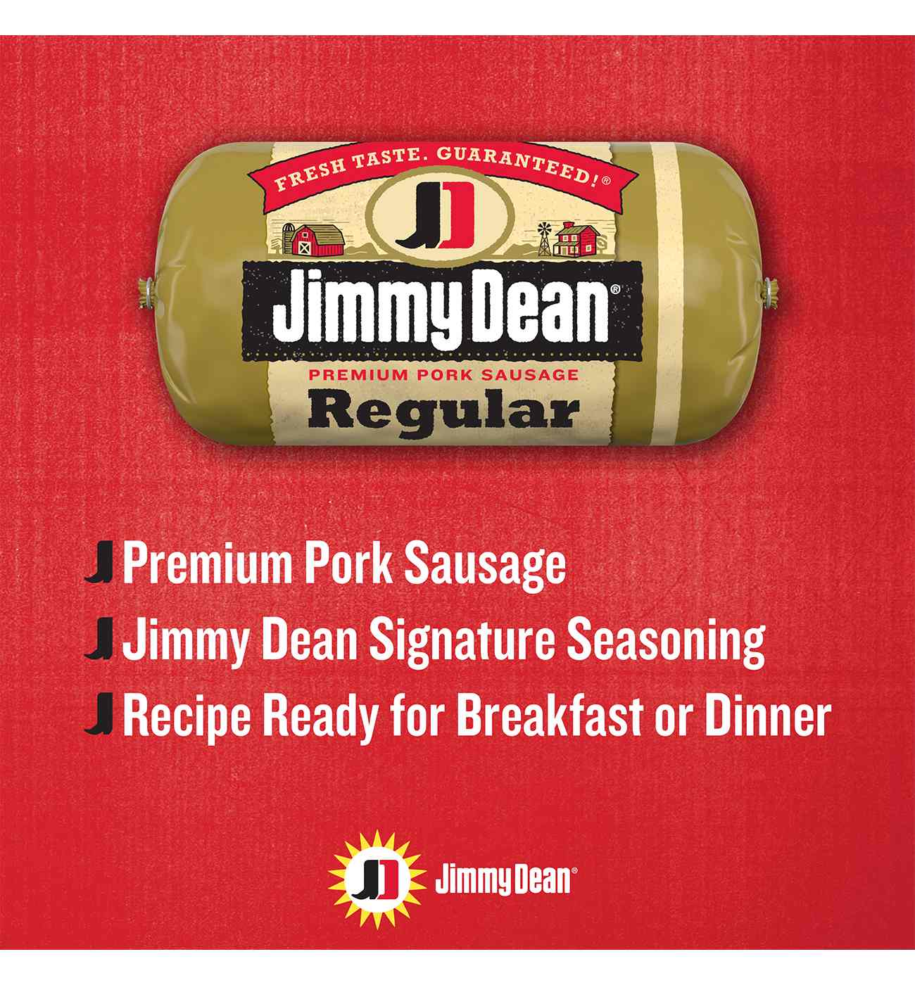 Jimmy Dean Premium Pork Regular Breakfast Sausage Roll; image 4 of 6