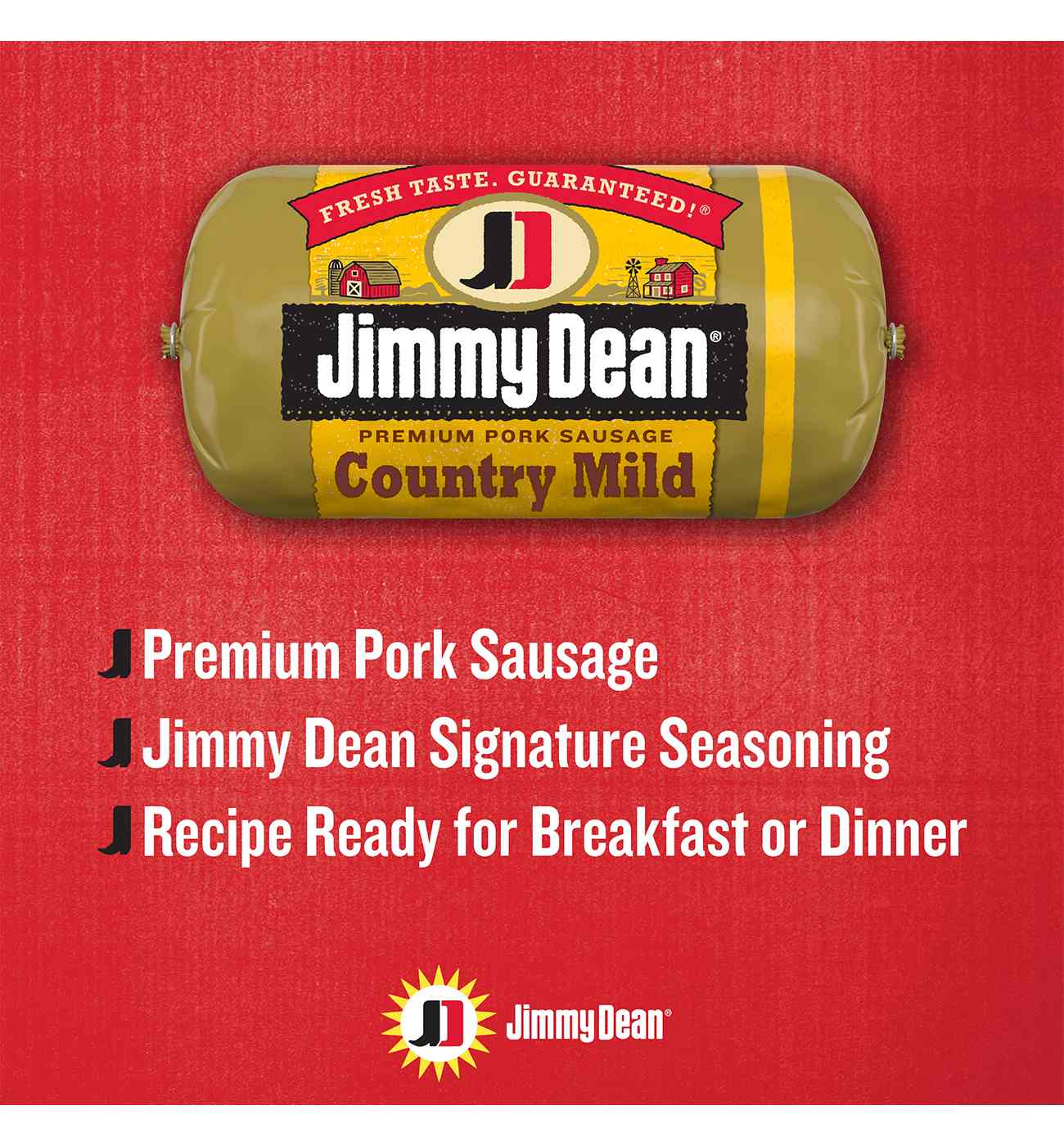 Jimmy Dean Premium Pork Breakfast Sausage - Country Mild; image 4 of 5