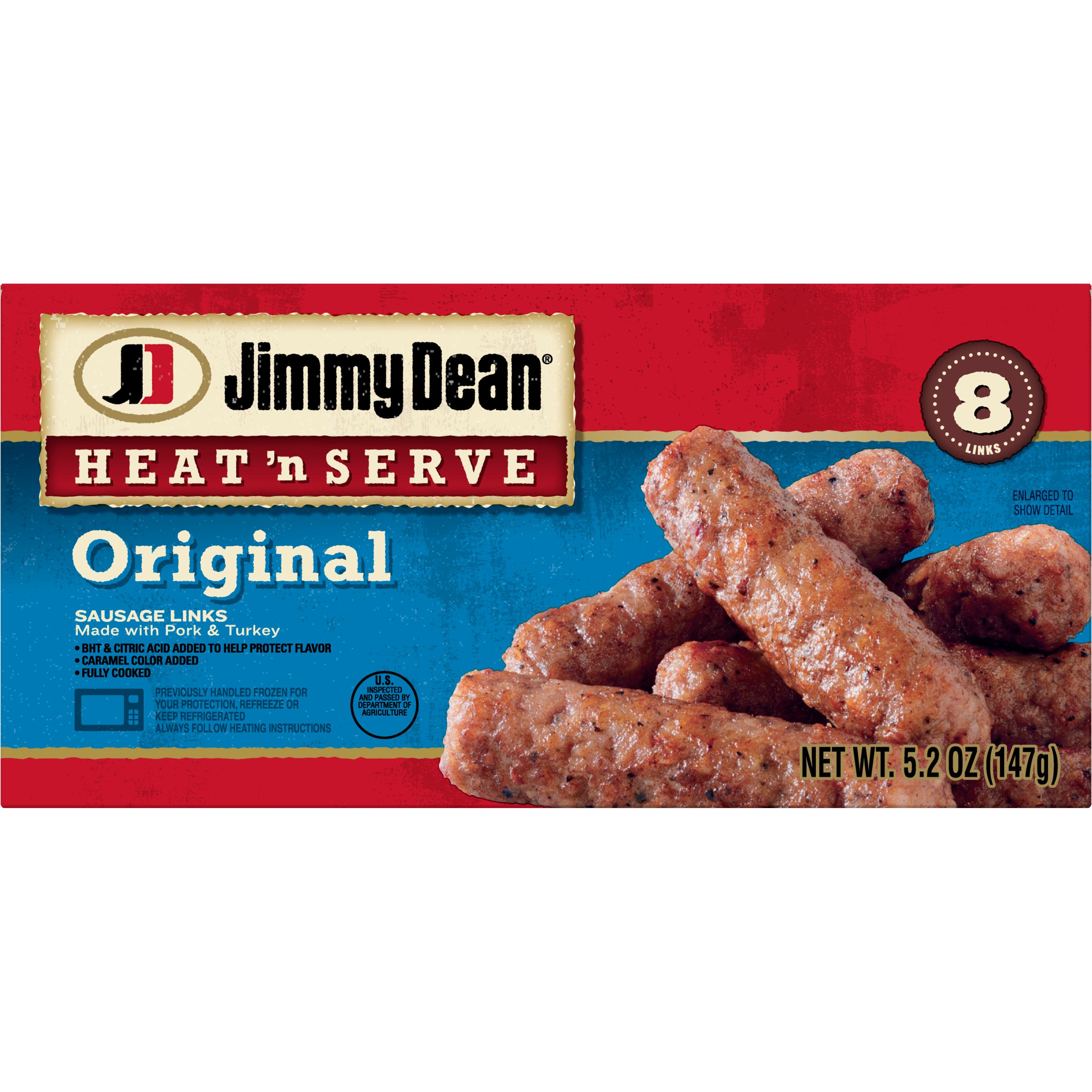 Jimmy Dean Heat 'N Serve Regular Sausage Links Shop Sausage at HEB