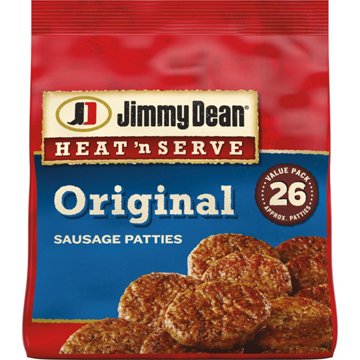 Jimmy Dean Heat 'n Serve Original Sausage Patties Value Pack, 26 ct