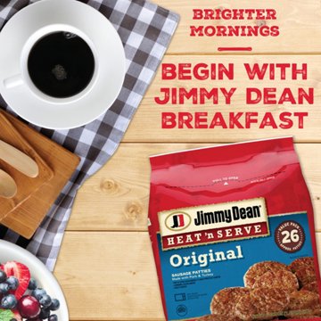 Jimmy Dean Heat 'n Serve Original Sausage Patties Value Pack, 26 ct