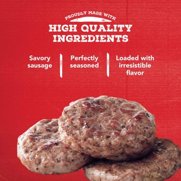 Jimmy Dean Heat 'n Serve Original Sausage Patties Value Pack, 26 ct
