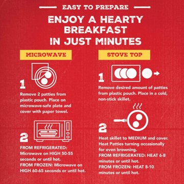 Jimmy Dean Heat 'n Serve Original Sausage Patties Value Pack, 26 ct