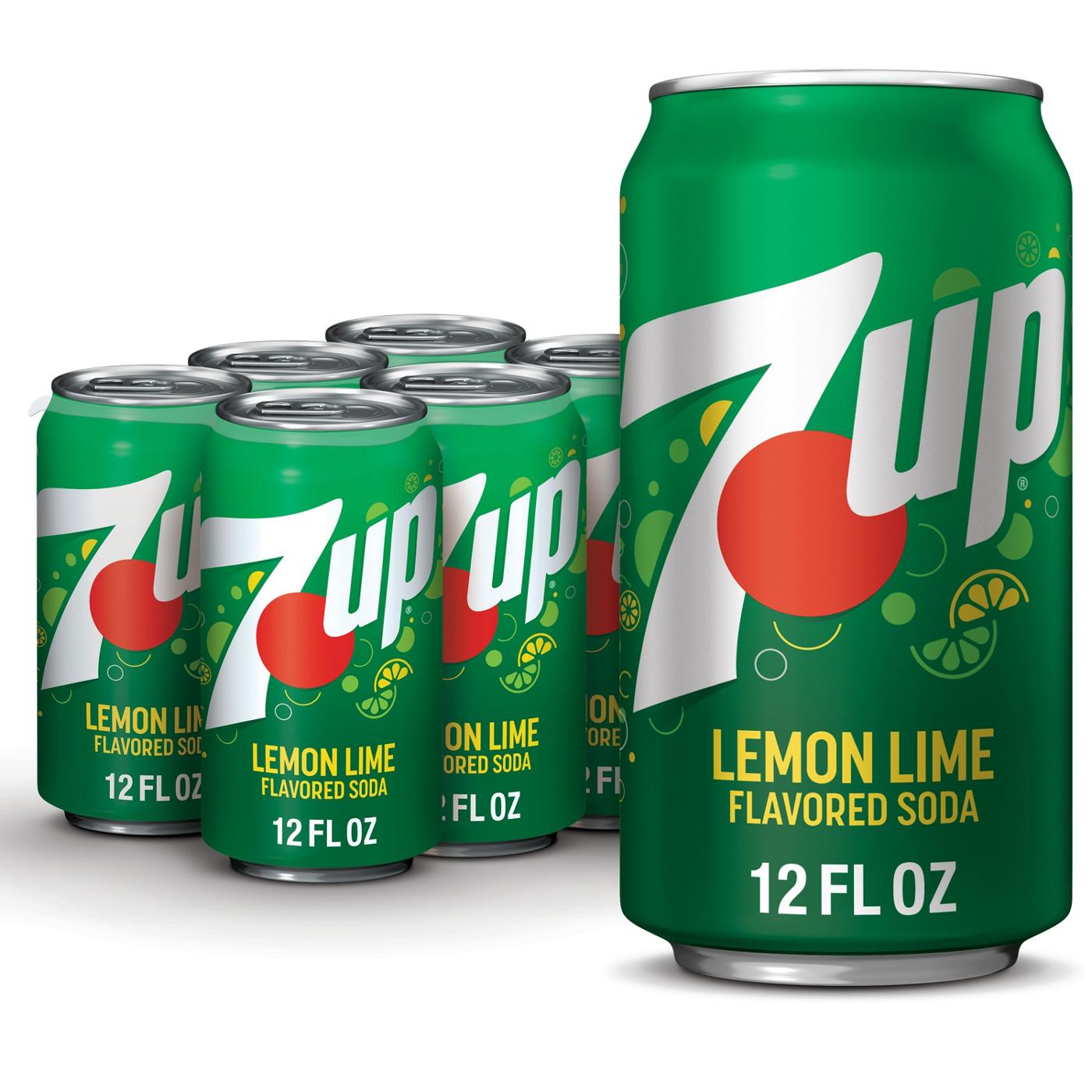 7UP Lemon Lime Soda 6 pk Cans; image 5 of 6