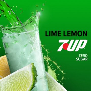 7UP Zero Sugar Lime Lemon Caffeine Free Soda