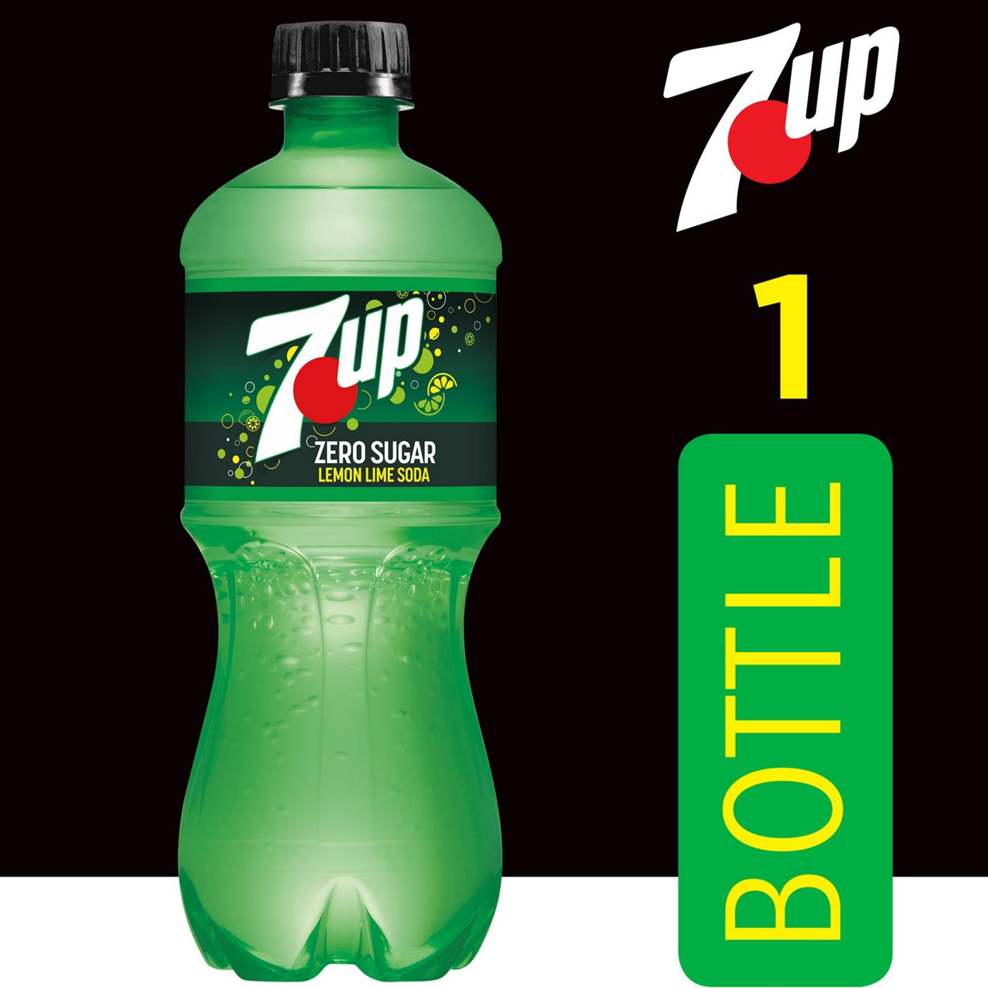 7UP Zero Sugar Lemon Lime Soda Bottle; image 5 of 5