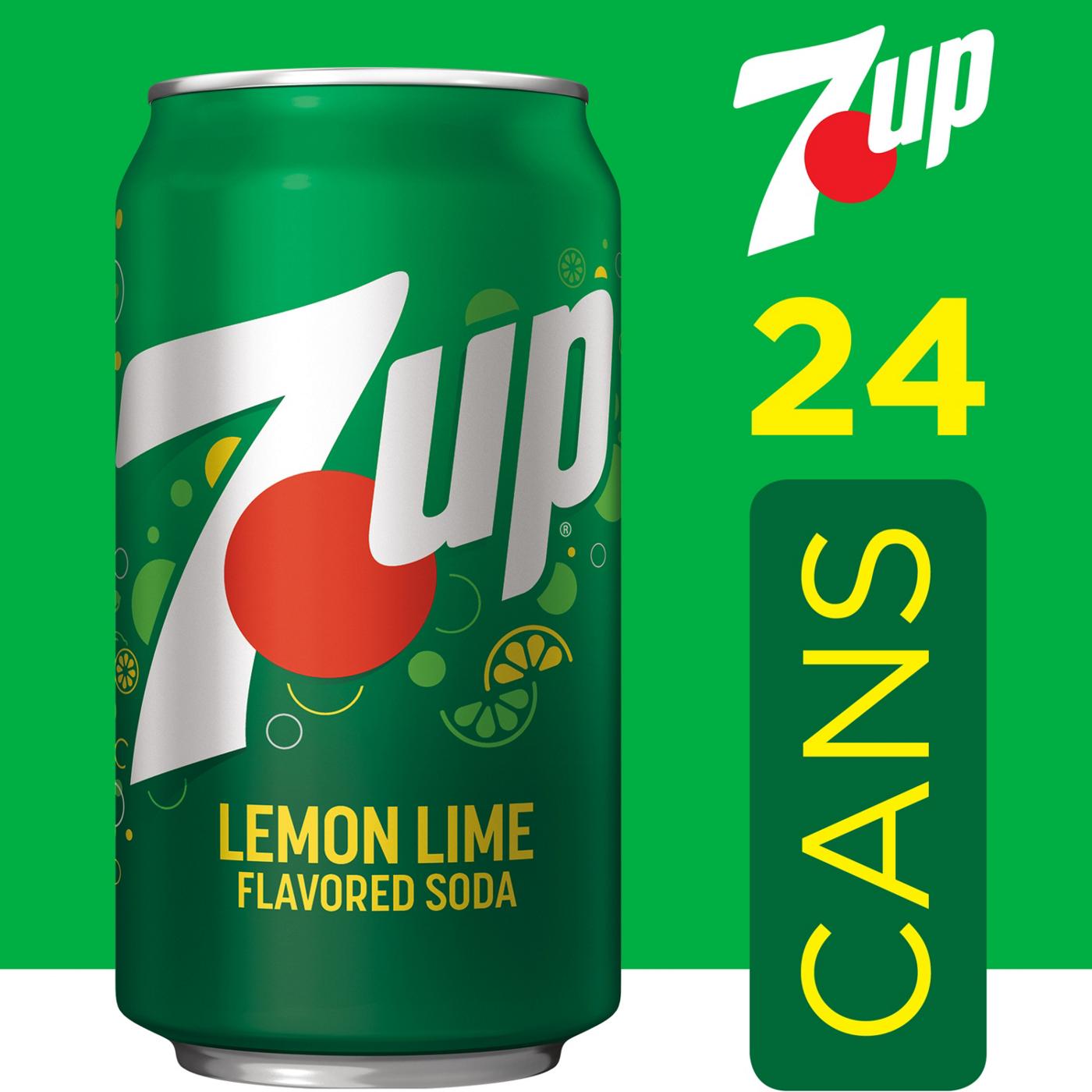 7UP Lemon Lime Soda 24 pk Cans; image 6 of 6