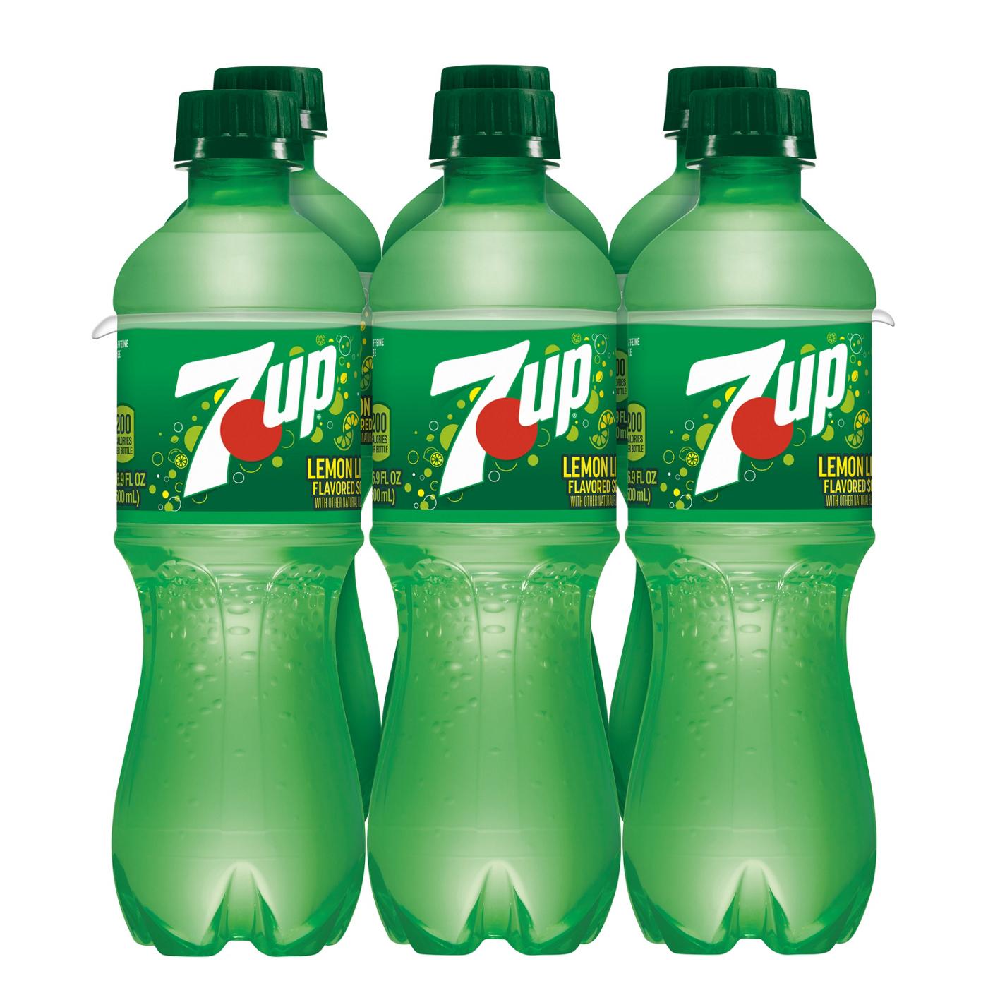 7UP Lemon Lime Soda 6 pk Bottles; image 2 of 5