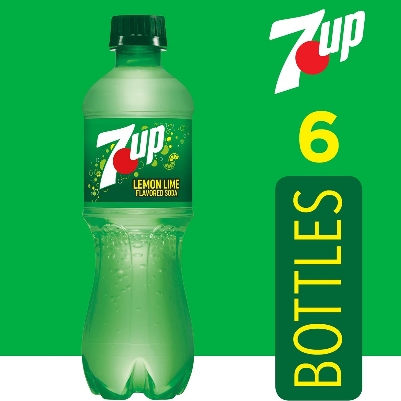 7UP Lemon Lime Soda 6 pk Bottles; image 4 of 5