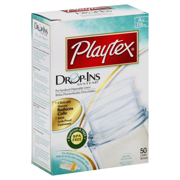 Playtex Drop-Ins System Pre-Sterilized Disposable Liners 4 oz