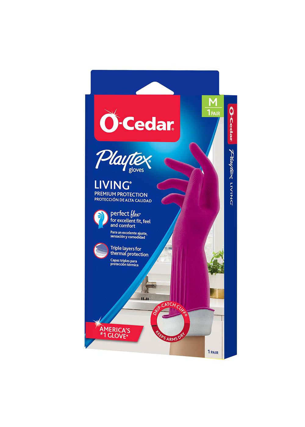 O-Cedar Playtex Living Gloves, Fuchsia (Medium); image 1 of 8