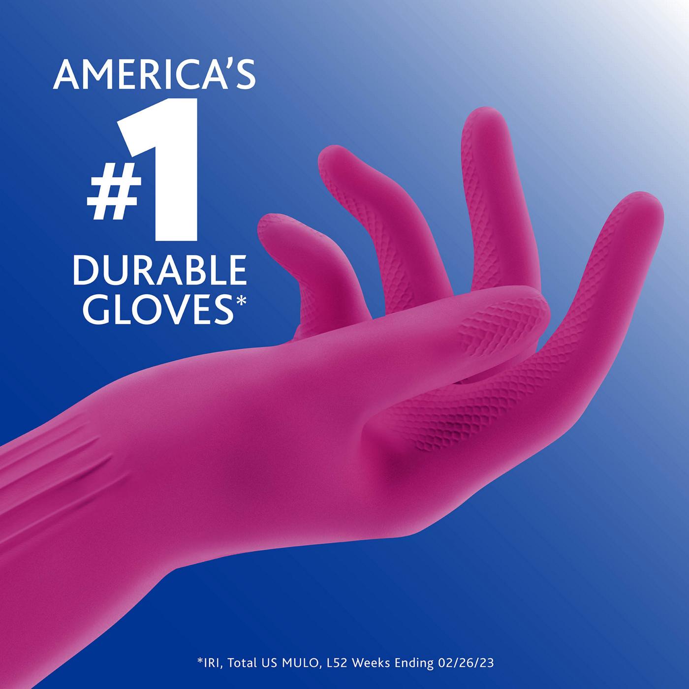 O-Cedar Playtex Living Gloves, Fuchsia (Medium); image 3 of 8