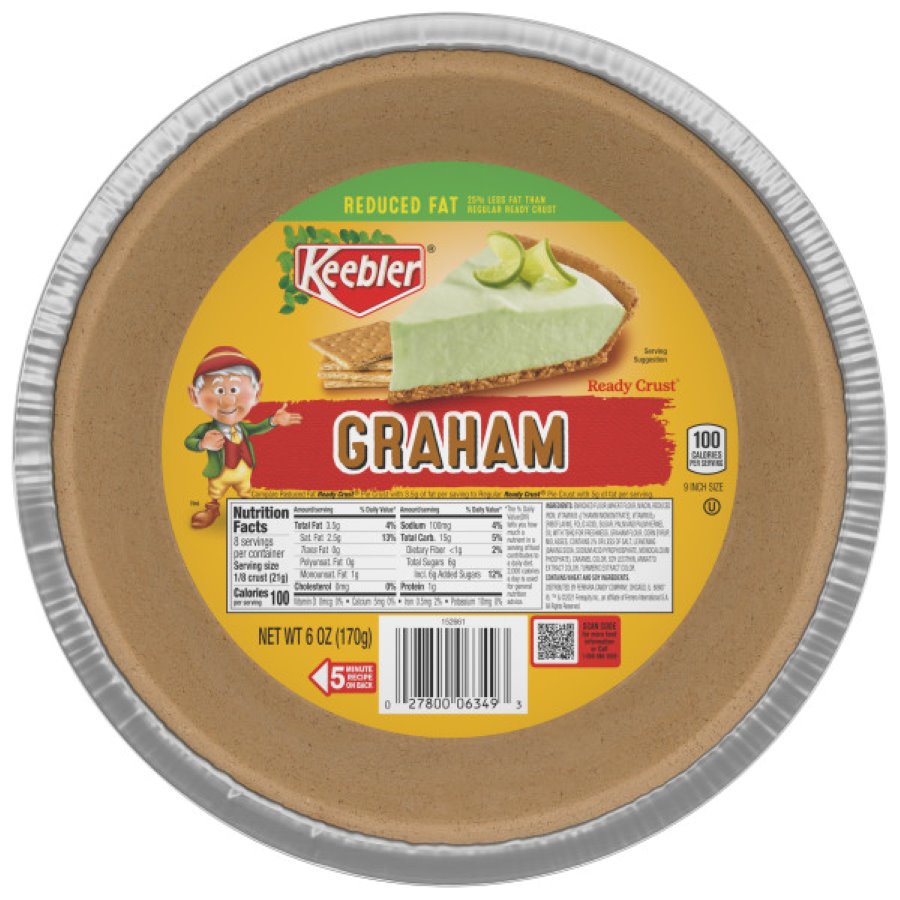 Keebler Ready Crust Reduced Fat Graham Pie Crust