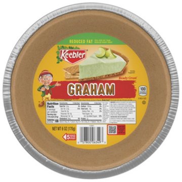 Keebler Reduced Fat 9" Graham Cracker Pie Crust, 6 oz