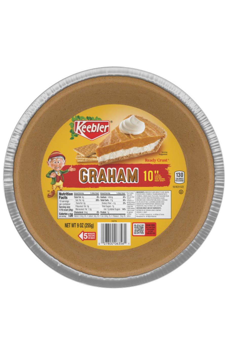 Keebler 10" Graham Cracker Pie Crust; image 1 of 3