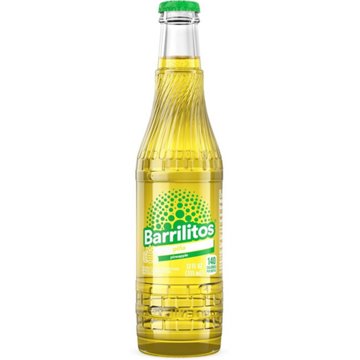 Barrilitos Pineapple Piña Fruit Flavored Soda Glass Bottle