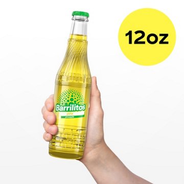 Barrilitos Pineapple Piña Fruit Flavored Soda Glass Bottle