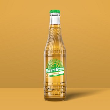 Barrilitos Apple Manzana Fruit Flavored Soda Glass Bottle