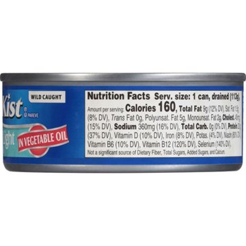 StarKist Light Chunk Tuna in Vegetable Oil, 5 oz