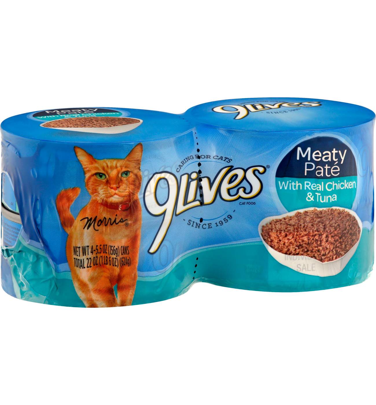 9Lives Meaty Pate with Real Chicken & Tuna Wet Cat Food; image 1 of 2