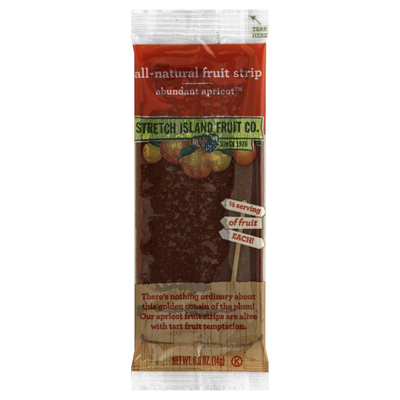 Stretch Island Fruit Co. Abundant Apricot All Natural Fruit Strip Shop Canned & Dried Food at